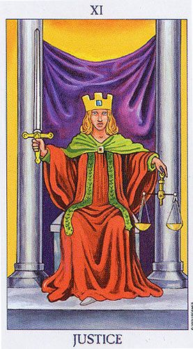 Justice as Love Advice Tarot Card Meaning Sibyl Tarot
