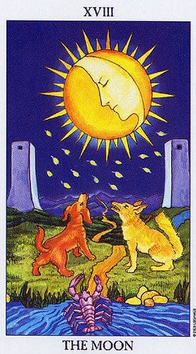 Moon as a Woman Tarot Card Meaning Sibyl Tarot