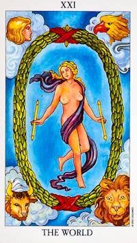 World as Soulmate or Twin Flame Tarot Card Meaning Sibyl Tarot