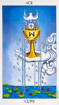Ace of Cups as Love Outcome Tarot Card Meaning Sibyl Tarot