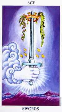 Ace Of Swords As A Woman Upright Reversed Tarot Card Meaning 