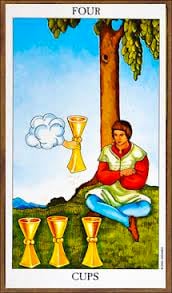 Four of Cups as Love Advice Tarot Card Meaning Sibyl Tarot