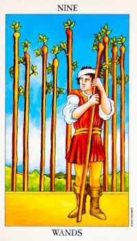 Nine of Wands as Break Up Tarot Card Meaning Sibyl Tarot