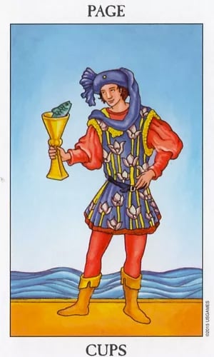 Page of Cups as Break Up Tarot Card Meaning Sibyl Tarot