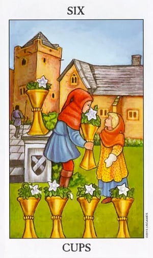 Six of Cups as Future Tarot Card Meaning Sibyl Tarot