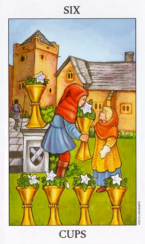 Six Of Cups Tarot Card Meaning Upright Reversed Sibyl Tarot Six Of Cups Tarot Card Meaning Upright Reversed Sibyl Tarot
