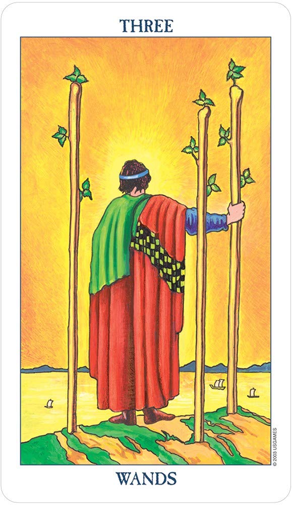 Three of Wands as Love Outcome Tarot Card Meaning Sibyl Tarot