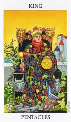 King of Pentacles as a Message Tarot Card Meaning Sibyl Tarot