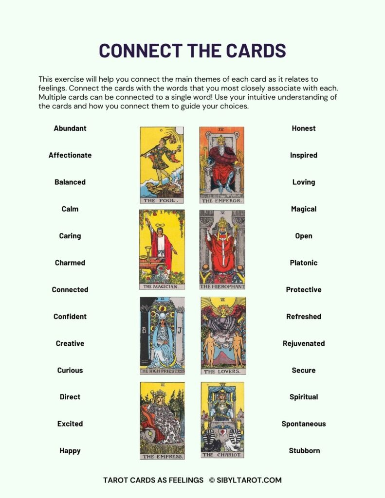 Learn to read tarot cards as feelings sibyl tarot