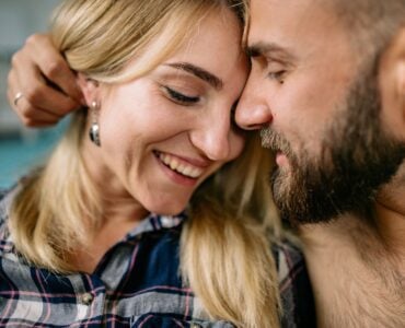 affectionate happy couple